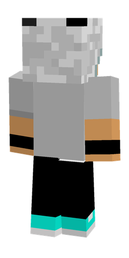 Black skin: body, back render