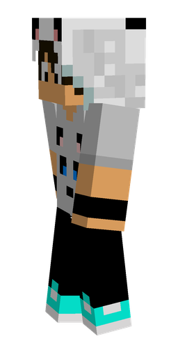 Black skin: body, left side render