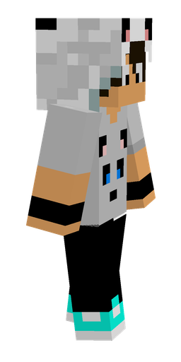 Black skin: body, right side render