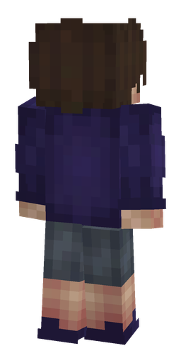 Blue skin: body, back render