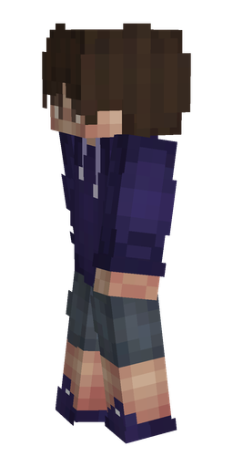 Blue skin: body, left side render