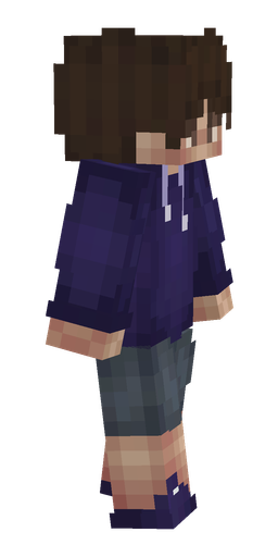 Blue skin: body, right side render