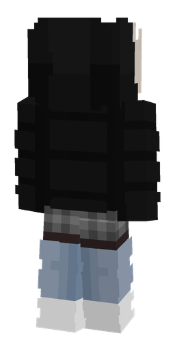 Black skin: body, back render