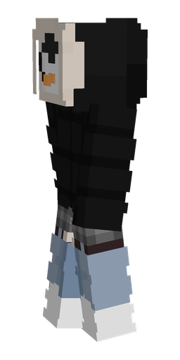 Black skin: body, left side render