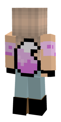 Blue skin: body, back render