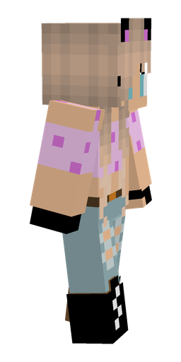 Blue skin: body, right side render