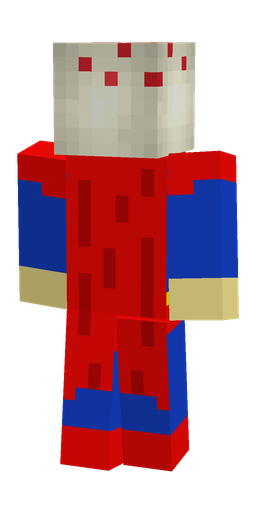 Blue skin: body, back render