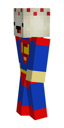Blue skin: body, left side render