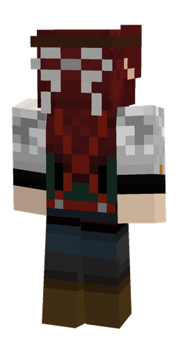 Black skin: body, back render
