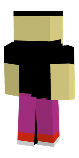 Black skin: body, back render