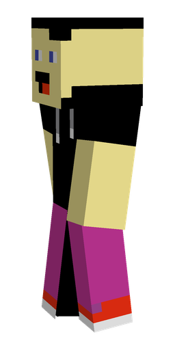 Black skin: body, left side render