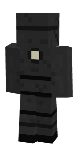 Black skin: body, back render