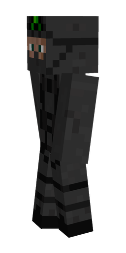 Black skin: body, left side render