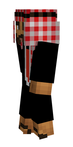 Black skin: body, left side render