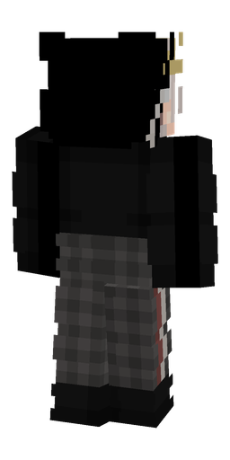 Black skin: body, back render