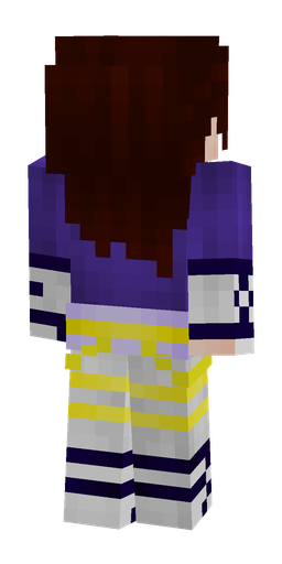 Black skin: body, back render