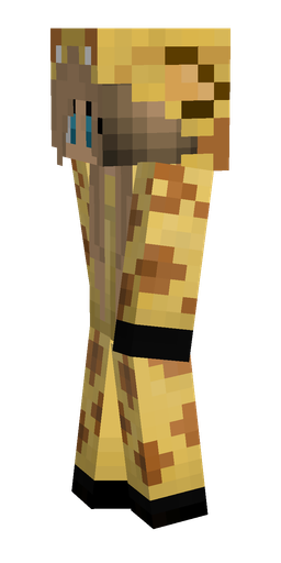 Brown skin: body, left side render