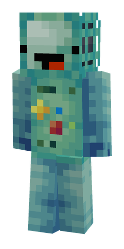 Blue skin: body, front render
