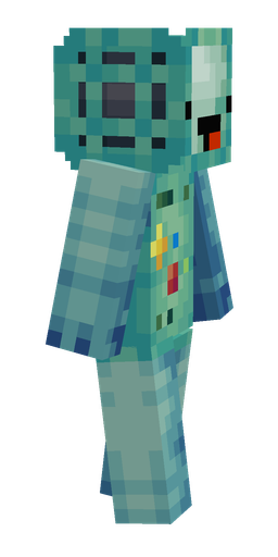 Blue skin: body, right side render