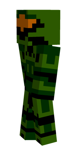 Black skin: body, left side render