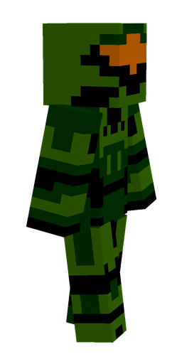 Black skin: body, right side render