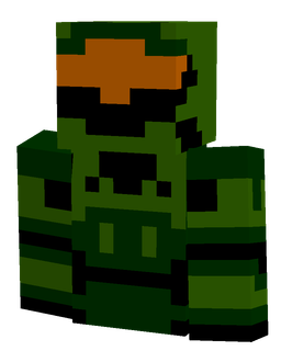 Black skin: bust render