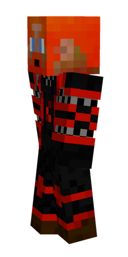 Black skin: body, left side render