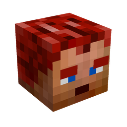Black skin: head render