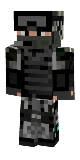 Black skin: body, front render