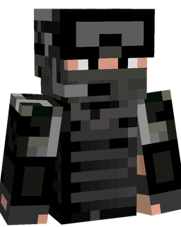 Black skin: bust render