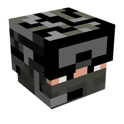 Black skin: head render