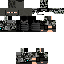 Black skin: raw texture render