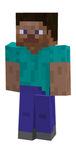 Blue skin: body, back render