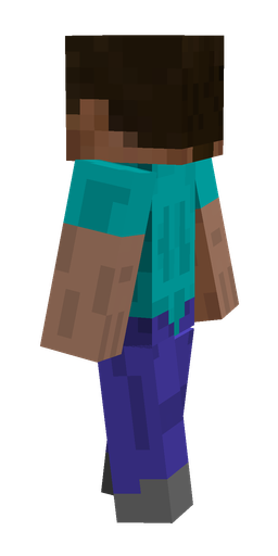 Blue skin: body, right side render