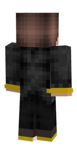 Black skin: body, back render
