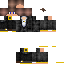 Black skin: raw texture render