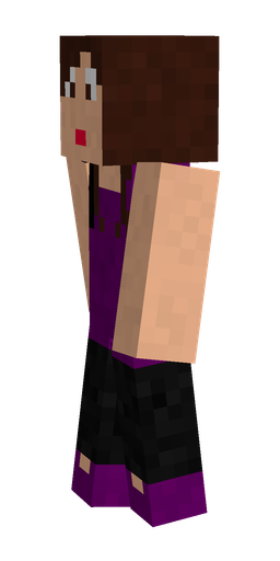 Black skin: body, left side render