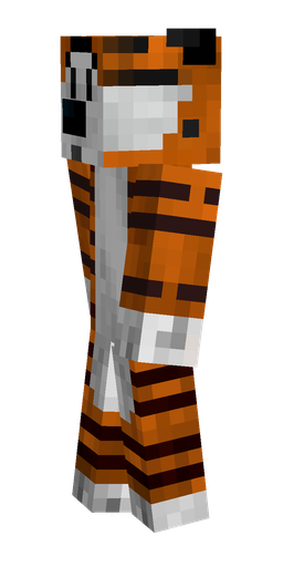 Brown skin: body, left side render
