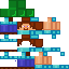 Blue skin: raw texture render
