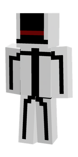 Black skin: body, back render