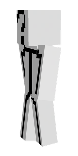 Black skin: body, left side render