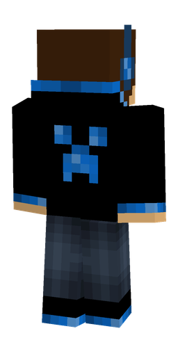 Black skin: body, back render