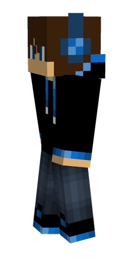 Black skin: body, left side render