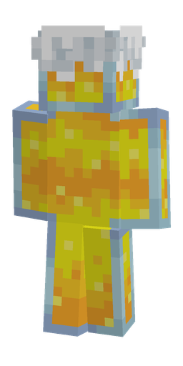 Blue skin: body, back render