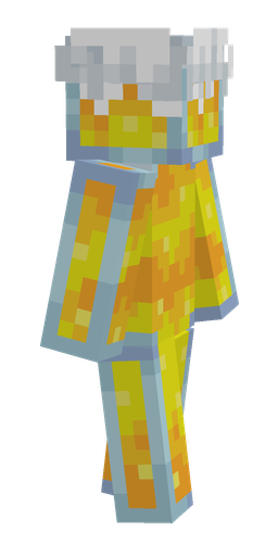 Blue skin: body, right side render