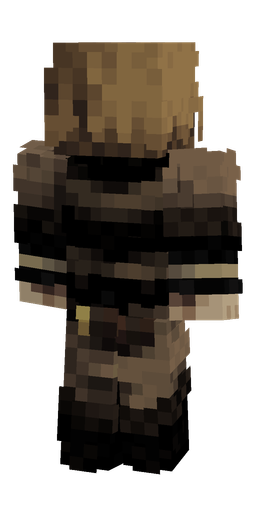 Black skin: body, back render