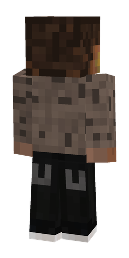 Black skin: body, back render