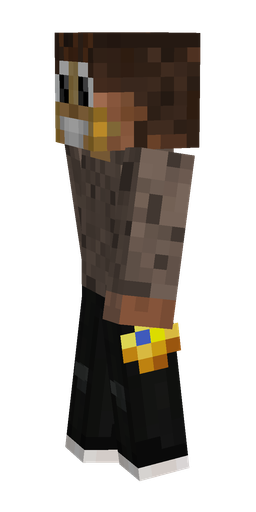 Black skin: body, left side render