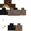 Black skin: raw texture render