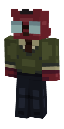 Blue skin: body, front render